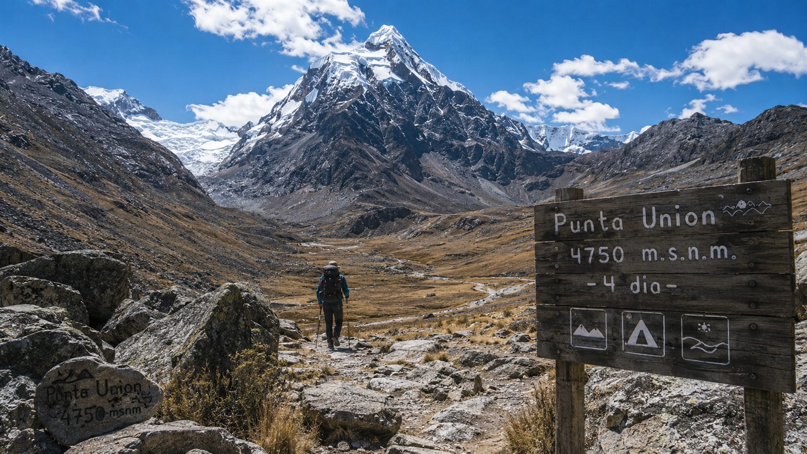 Paso Punta Unión, 4.750 m — Santa Cruz Trek